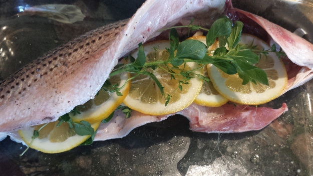 Wheatless Wednesday – Grilled Striped Bass with Chimichurri Sauce