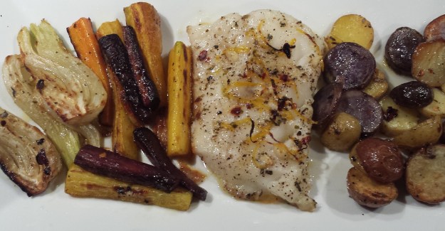 Cod with roasted veggies11